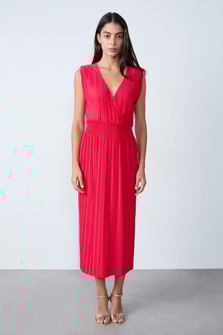 Robe midi Mordern gypset - Rouge