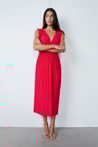 Robe midi Mordern gypset - Rouge