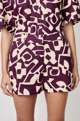 Short en lin Vintage st Tropez - Violet