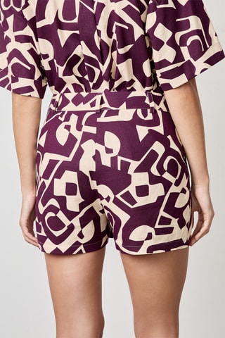 Short en lin Vintage st Tropez - Violet