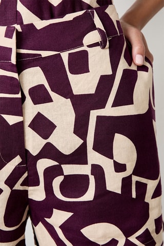 Short en lin Vintage st Tropez - Violet