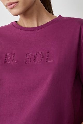 T-shirt Marche aux Fleurs - Bordeaux