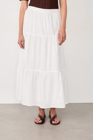 Jupe longue Coastal Cowgirl - Blanc