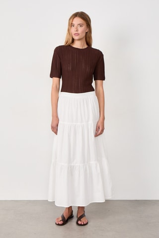 Jupe longue Coastal Cowgirl - Blanc