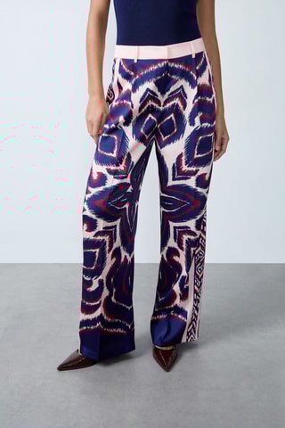 Pantalon Mordern Gypset - Bleu marine et rose