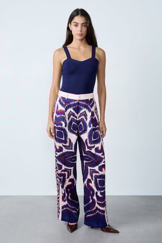 Pantalon Mordern Gypset - Bleu marine et rose
