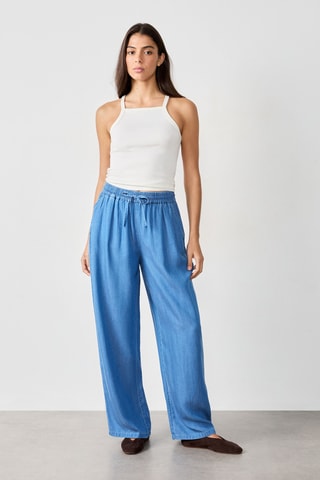 Pantalon en jean Essentiel - Bleu clair
