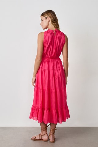 Robe midi Vintage St Tropze - Rose