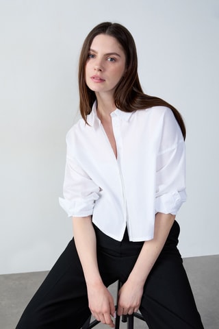 Chemisier Boulevard Beaumarchais - Blanc