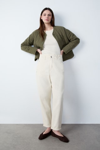 Pantalon taille haute Boulevard Beaumarchais - Blanc