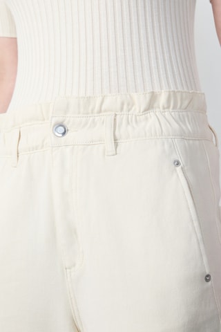 Pantalon taille haute Boulevard Beaumarchais - Blanc