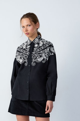 Chemisier Cowboy - Noir