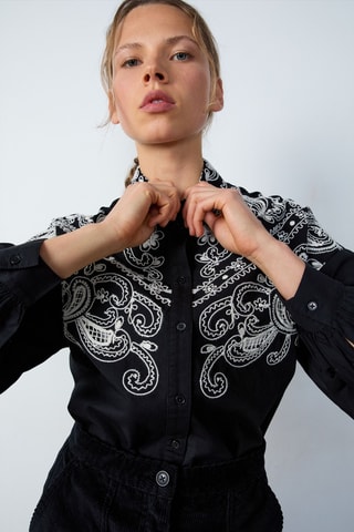 Chemisier Cowboy - Noir