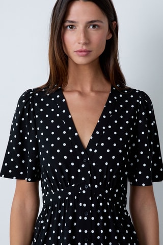 Robe chemise Essentiel - Noir et blanc