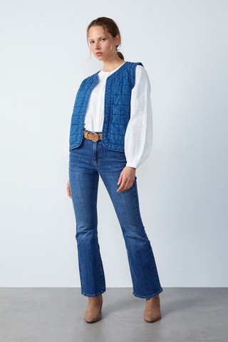 Doudoune sans manches Cowboy - Bleu cobalt