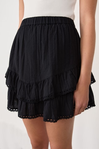 Jupe volantée Coastal Cowgirl - Noir