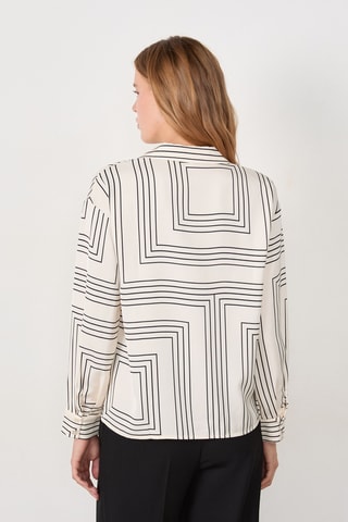 Chemisier Timeless Summer - Blanc et noir