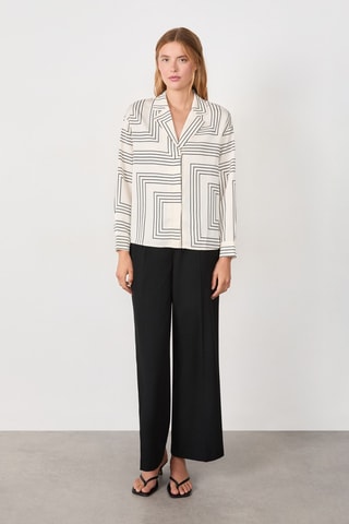 Chemisier Timeless Summer - Blanc et noir