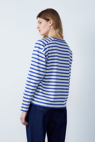 T-shirt Rdv Au Studio - Blanc et bleu clair