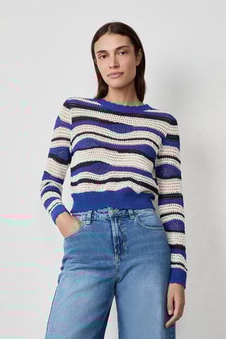 Pull Mordern Gypset - Beige et bleu marine