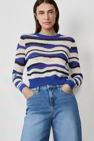 Pull Mordern Gypset - Beige et bleu marine