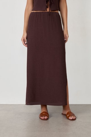 Jupe longue Timeless Summer - Marron