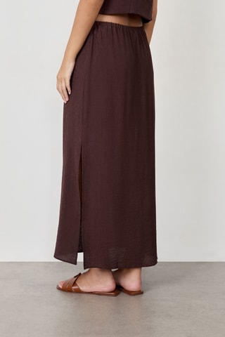 Jupe longue Timeless Summer - Marron
