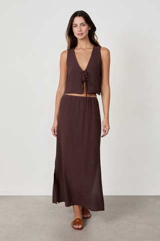 Jupe longue Timeless Summer - Marron