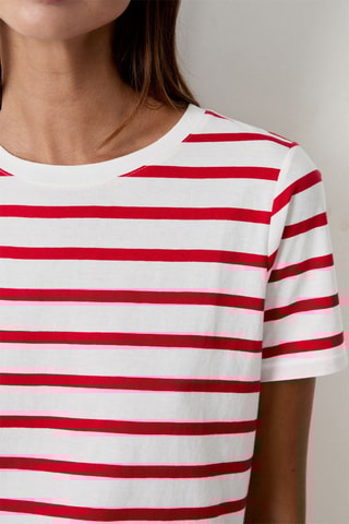 T-shirt Indispensables - Blanc et rouge