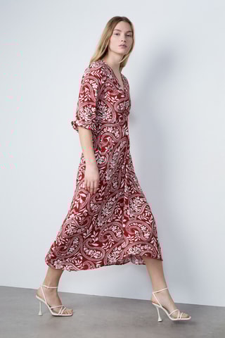 Robe midi Afternoon Light - Bordeaux