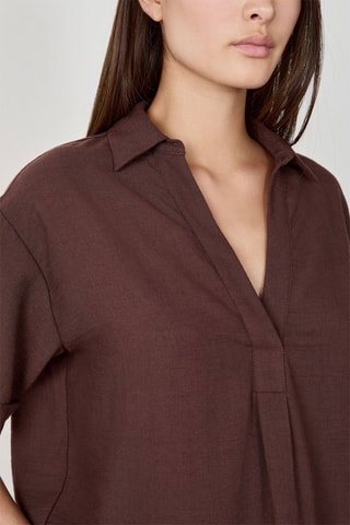 Blouse Timeless Summer - Marron foncé