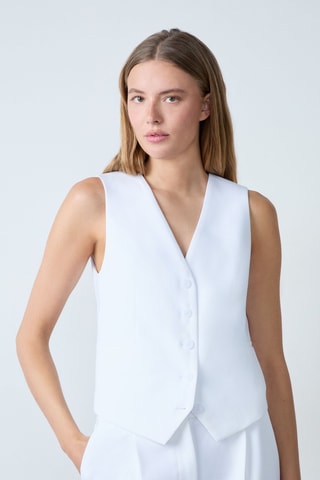 Gilet de costume Essentiel - Blanc
