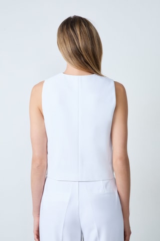 Gilet de costume Essentiel - Blanc