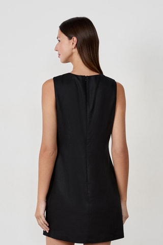 Robe en lin Timeless Summer - Noir