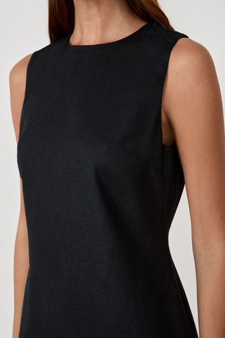 Robe en lin Timeless Summer - Noir