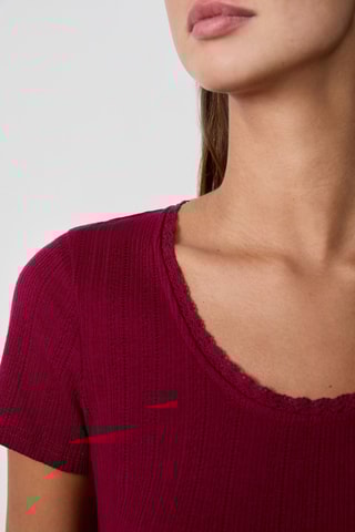 Top Vintage St Tropez - Rouge framboise