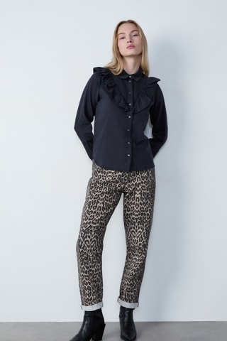 Chemisier Capsule broderie - Noir