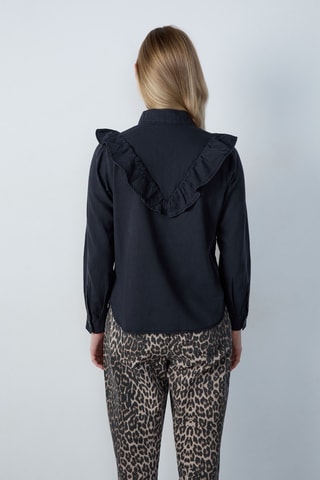 Chemisier Capsule broderie - Noir