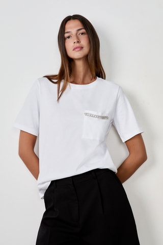 T-shirt Coastal Cowgirl - Blanc