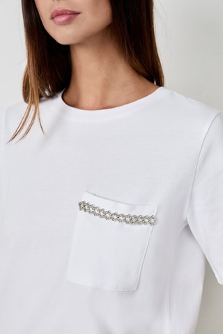 T-shirt Coastal Cowgirl - Blanc