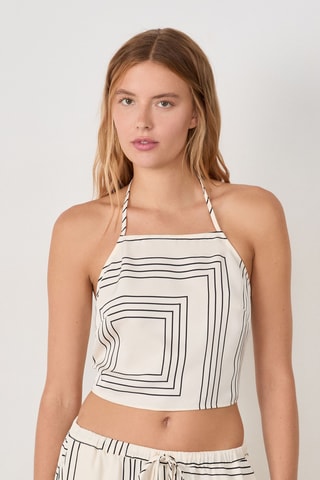Crop top Timeless Summer - Blanc