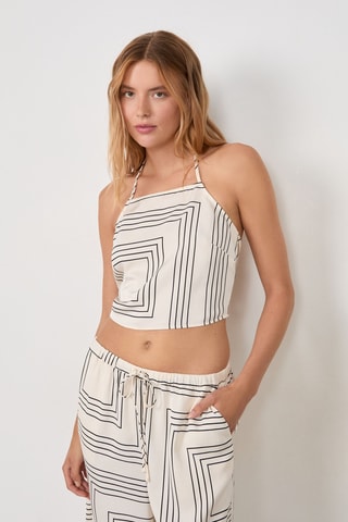Crop top Timeless Summer - Blanc