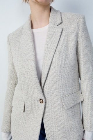 Veste en laine Rdv Au Studio - Gris clair chiné