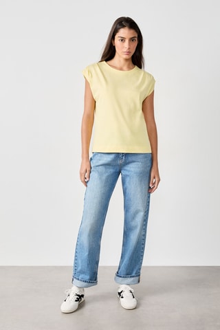 T-shirt Craty Retreat - Jaune