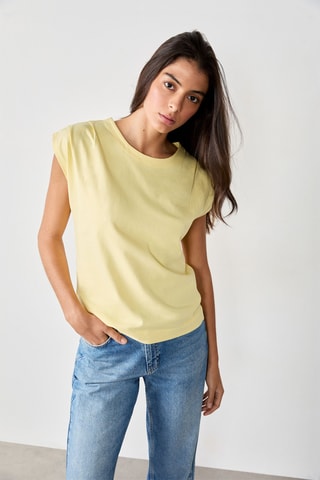 T-shirt Craty Retreat - Jaune