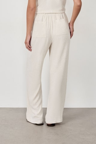 Pantalon taille haute Timeless Summer - Ecru