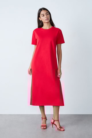 Robe t-shirt Essentiel - Rouge