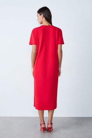 Robe t-shirt Essentiel - Rouge