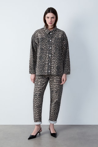 Veste en jean Boulevard Beaumarchais - Beige et noir