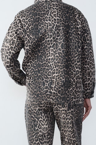 Veste en jean Boulevard Beaumarchais - Beige et noir